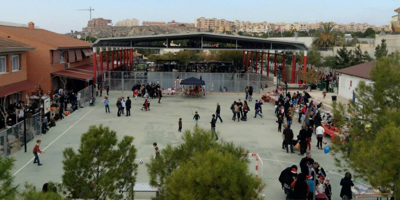 El patio del Liceo André Malraux de Murcia